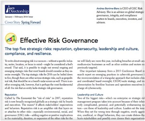 Effective Risk Governance - NACD